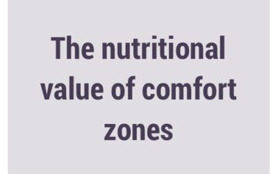 Nutritional value of comfort zones